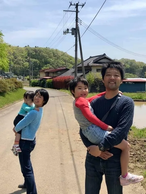 家族との散歩のひととき